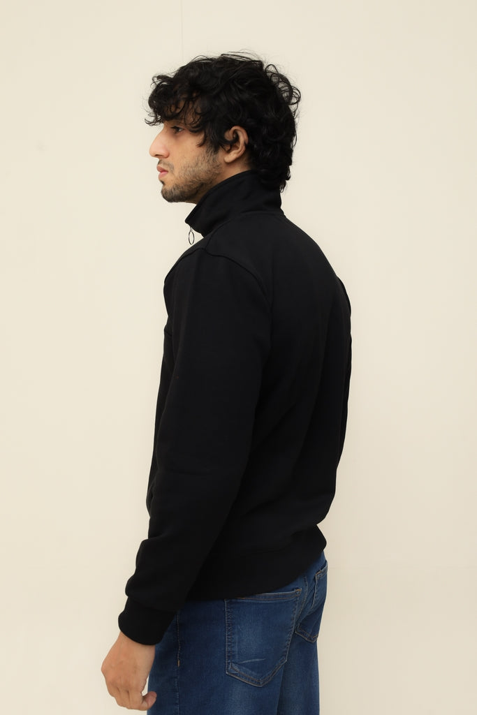 Elite Black Half Zip