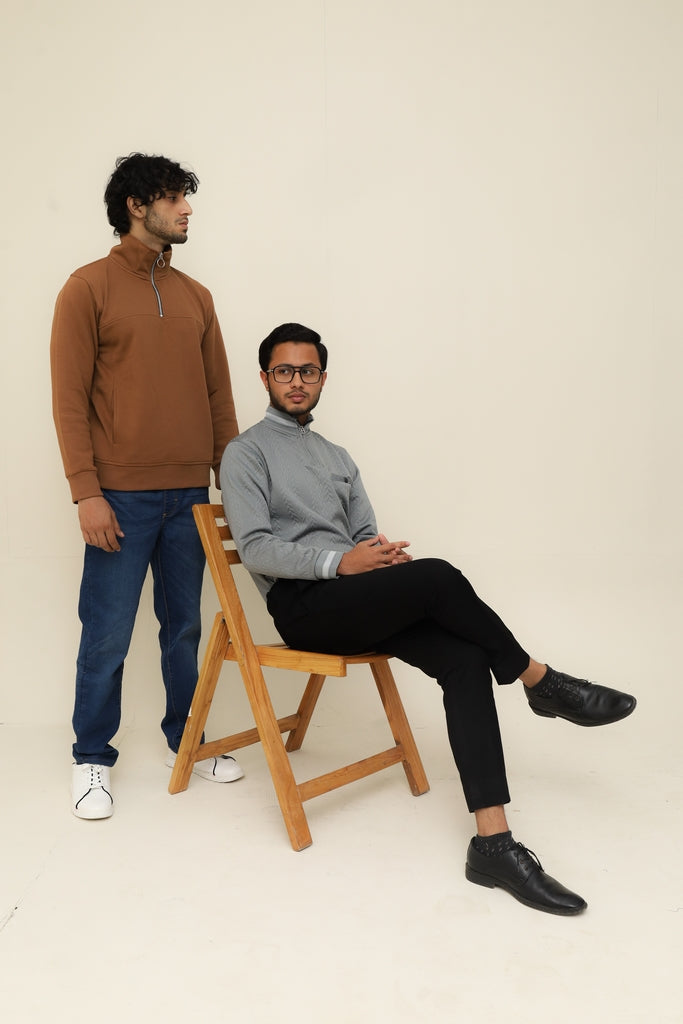 ALL MOCK NECK ZIPPER