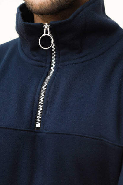 Navy Blue Half Zip