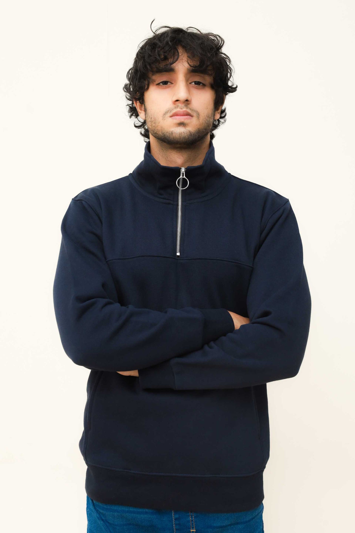 Navy Blue Half Zip