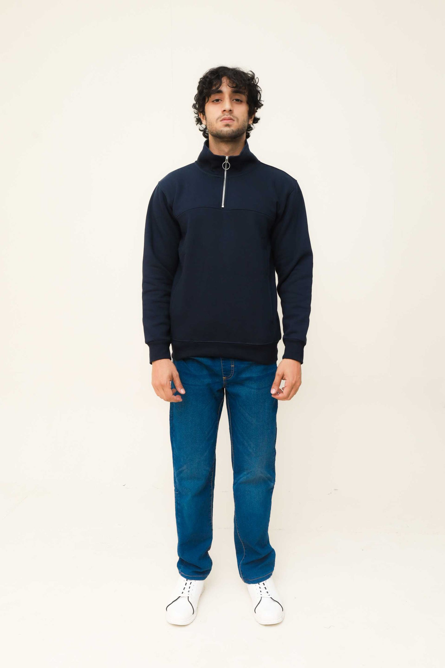Navy Blue Half Zip