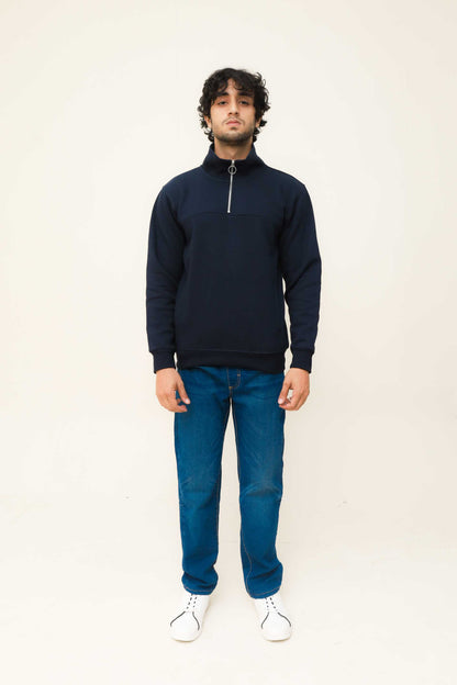 Navy Blue Half Zip