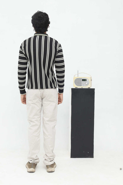 BLACK VINTAGE KNIT POLO