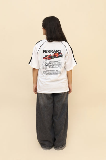 Formula 1 Oversized Panel Tee - White