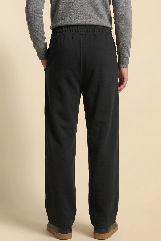 Signature Wide-Leg Trousers – Black