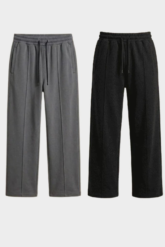 Black & Grey The Signature Wide Leg Duo